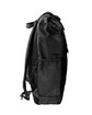 Dri Duck Ballistic Nylon Roll Top Backpack black/ black ModelSide