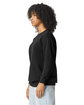 Comfort Colors Unisex Lightweight Cotton Crewneck Sweatshirt black ModelSide