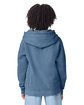 Comfort Colors Youth Lightweight Hooded Sweatshirt blue jean ModelBack