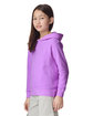 Comfort Colors Youth Lightweight Hooded Sweatshirt neon violet ModelSide