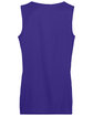Augusta Sportswear Ladies' Wicking Polyester Reversible Sleeveless Jersey purple/ white ModelBack