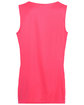 Augusta Sportswear Ladies' Wicking Polyester Reversible Sleeveless Jersey pow pink/ white ModelBack