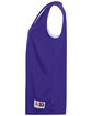 Augusta Sportswear Ladies' Wicking Polyester Reversible Sleeveless Jersey purple/ white ModelSide