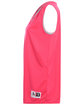 Augusta Sportswear Ladies' Wicking Polyester Reversible Sleeveless Jersey pow pink/ white ModelSide