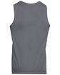 Augusta Sportswear Youth Wicking Polyester Reversible Sleeveless Jersey graphite/ white ModelBack