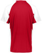 Augusta Sportswear Adult Cutter Jersey red/ white ModelBack