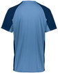Augusta Sportswear Adult Cutter Jersey columb blue/ nvy ModelBack