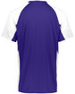 Augusta Sportswear Adult Cutter Jersey purple/ white ModelBack