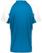 Augusta Sportswear Adult Cutter Jersey power blue/ wht ModelBack