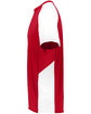 Augusta Sportswear Adult Cutter Jersey red/ white ModelSide
