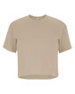 Next Level Apparel Ladies' Ideal Crop T-Shirt tan OFFront