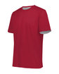Augusta Sportswear Youth Short Sleeve Mesh Reversible Jersey scarlet/ white ModelQrt