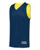 Augusta Sportswear Youth Tricot Mesh Reversible 2.0 Jersey navy/ gold ModelQrt