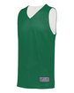 Augusta Sportswear Youth Tricot Mesh Reversible 2.0 Jersey dark green/ wht ModelQrt
