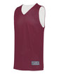Augusta Sportswear Youth Tricot Mesh Reversible 2.0 Jersey maroon/ white ModelQrt