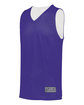 Augusta Sportswear Youth Tricot Mesh Reversible 2.0 Jersey purple/ white ModelQrt
