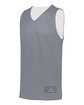 Augusta Sportswear Youth Tricot Mesh Reversible 2.0 Jersey graphite/ white ModelQrt