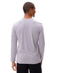 Threadfast Apparel Unisex Ultimate Long-Sleeve T-Shirt heather grey ModelBack