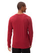 Threadfast Apparel Unisex Ultimate Long-Sleeve T-Shirt burgundy ModelBack