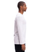 Threadfast Apparel Unisex Ultimate Long-Sleeve T-Shirt white ModelSide