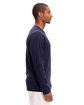 Threadfast Apparel Unisex Ultimate Long-Sleeve T-Shirt midnight navy ModelSide