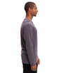 Threadfast Apparel Unisex Ultimate Long-Sleeve T-Shirt coal ModelSide