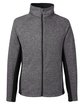Spyder Men's Constant Full-Zip Sweater Fleece Jacket black hthr/ blk OFFront