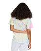 US Blanks Unisex Made in USA Swirl Tie-Dye T-Shirt multicolor ModelBack