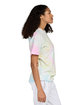 US Blanks Unisex Made in USA Swirl Tie-Dye T-Shirt multicolor ModelSide
