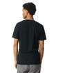 American Apparel Unisex CVC Henley T-Shirt black ModelBack