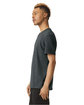 American Apparel Unisex CVC Henley T-Shirt heather charcoal ModelSide