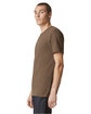 American Apparel Unisex CVC Henley T-Shirt heather army ModelSide