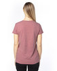 Threadfast Apparel Ladies' Ultimate CVC V-Neck T-Shirt maroon heather ModelBack