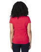 Threadfast Apparel Ladies' Ultimate CVC V-Neck T-Shirt red ModelBack