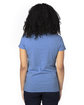 Threadfast Apparel Ladies' Ultimate CVC V-Neck T-Shirt royal heather ModelBack