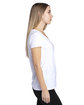 Threadfast Apparel Ladies' Ultimate CVC V-Neck T-Shirt  ModelSide