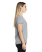 Threadfast Apparel Ladies' Ultimate CVC V-Neck T-Shirt heather grey ModelSide