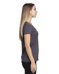 Threadfast Apparel Ladies' Ultimate CVC V-Neck T-Shirt graphite ModelSide