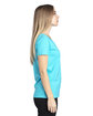 Threadfast Apparel Ladies' Ultimate CVC V-Neck T-Shirt pacific blue ModelSide