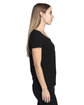 Threadfast Apparel Ladies' Ultimate CVC V-Neck T-Shirt black ModelSide