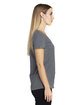 Threadfast Apparel Ladies' Ultimate CVC V-Neck T-Shirt charcoal heather ModelSide
