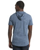 Next Level Apparel Unisex Mock Twist Short Sleeve Hoody T-Shirt indigo ModelBack