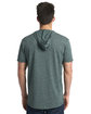 Next Level Apparel Unisex Mock Twist Short Sleeve Hoody T-Shirt forest green ModelBack