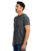 Next Level Apparel Unisex Mock Twist Short Sleeve Hoody T-Shirt  ModelSide