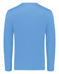 Holloway Adult Essential Long Sleeve T-Shirt Powered By Coolcore columbia blue ModelBack