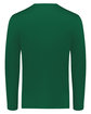 Holloway Adult Essential Long Sleeve T-Shirt Powered By Coolcore dark green ModelBack