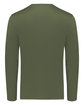 Holloway Adult Essential Long Sleeve T-Shirt Powered By Coolcore olive ModelBack