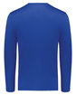 Holloway Adult Essential Long Sleeve T-Shirt Powered By Coolcore royal ModelBack