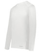 Holloway Adult Essential Long Sleeve T-Shirt Powered By Coolcore white ModelQrt