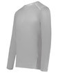 Holloway Adult Essential Long Sleeve T-Shirt Powered By Coolcore athletic grey ModelQrt